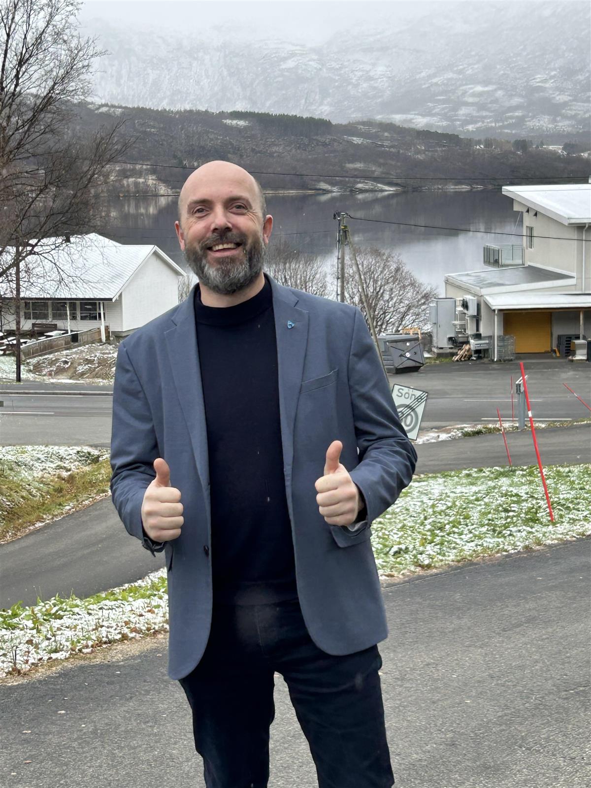 Kommunedirektør Thomas Schjelderup i Gratangen kommune - Klikk for stort bilde